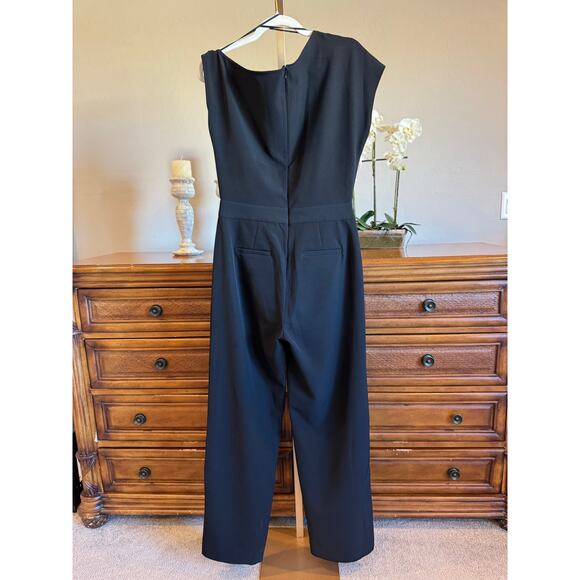 Rachel Rachel Roy One-Shoulder Black Jumpsuit Size 4 (Fits Like 6) - Picture 7 of 9